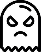 Ghost Line Icon vector