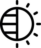 Contrast Line Icon vector