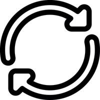 Refresh Line Icon vector