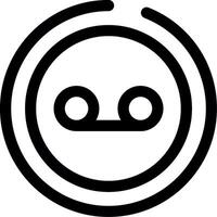 Voice Message Line Icon vector