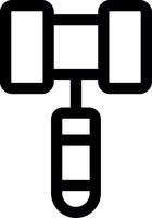 Hammer Line Icon vector