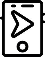 Navigation Line Icon vector