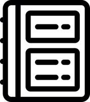 Notebook Line Icon vector