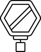Do Not Enter Line Icon vector