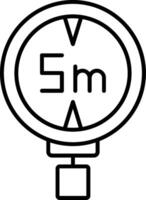 Height Limit Line Icon vector