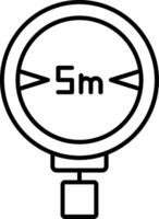 Width Limit Line Icon vector