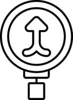 Merge Line Icon vector