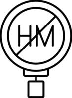 No Hazardous Materials Line Icon vector