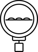 Speed Bump Line Icon vector