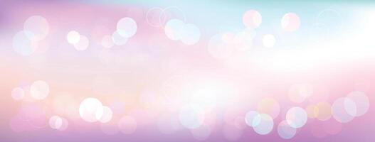 Pastel elegant abstract background with bokeh lights vector