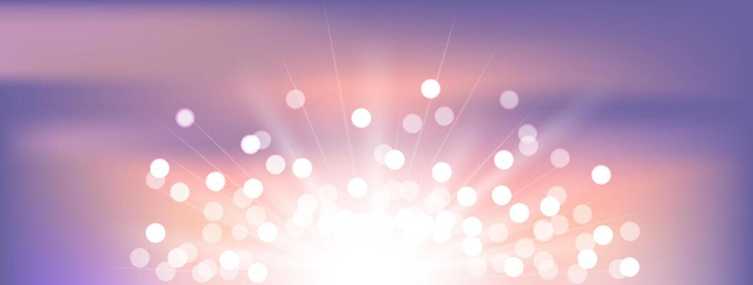 Abstract purple background with magic bokeh