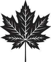 Maple leap silhouette vector