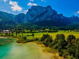 Majestic View of the Peaks of the Alps in Austria photo