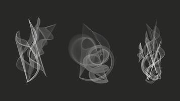Smoke Vapor cloud overlay effect Realistic . White fog on dark background. Smoke from fire or cloud. Natural atmospheric phenomenon. vector
