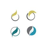 feather logo template vector