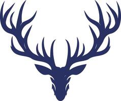 Deer Head Antler illustration Design, isolated on white background vector