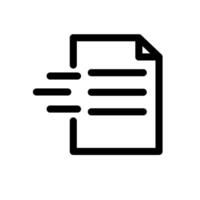 Fast Document line icon vector