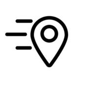 Fast map pointer icon vector