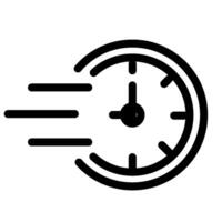 Fast time line icon vector