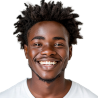 A man with a beard and dreadlocks is smiling and looking at the camera png