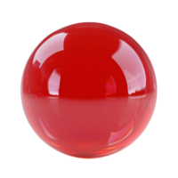 Red Bubble on Transparent Background - Sphere Ball Bubble Round png