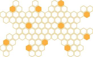 simple abstract lite orange color creative geometric hexagon honeycomb polygon pattern a design that is yellow and orange with the hexagon on it vector