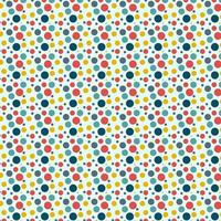 Seamless different color dot pattern design vector