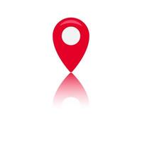 Identify place icon vector