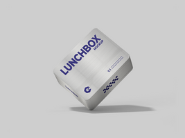 Lunchbox Mockup with realistic look - Studio Rectangle aluminum box mock up psd