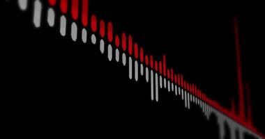 Sound wave audio spectrum. Waveform sound technology, seamless loop video