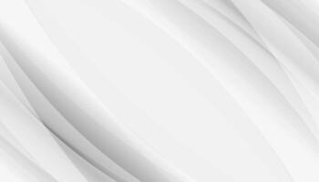Abstract white and grey background with dynamic waves vector