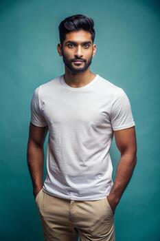 bangladeshi atlético gimnasio chico, eterno, atrevido, Perfecto para moda, ropa, universal ropa para revista, personal, creativo agencia foto