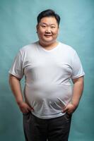 Korean Obese Middle-Aged, Timeless, Streamlined, Perfect For Fashion, Clothing, Template Of Fashion Clothes for E-commerce, Community, Fashion photo