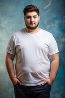 Turkish Obese College Boy, Stylish, Polished, Perfect For Fashion, Clothing, Universal Clothing for Corporate, Personal, Technology photo