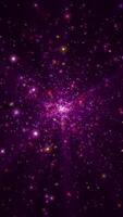Vertical - abstract background with glittering shiny colorful particles and shimmering light rays. This luxury sparkling multicolored motion background animation is full HD and a seamless loop. video