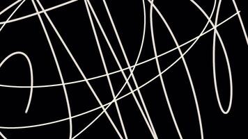Lines draw swirls on colored background. Motion. Simple lines draw zigzag curves. Circular patterns with simple lines on light backdrop video