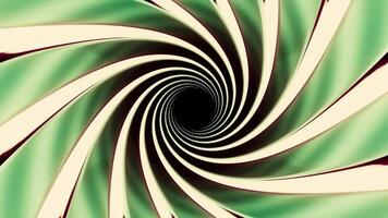 Abstract background with animated hypnotic tunnel. Design. Colorful spiral lines in endless rotating motion. video