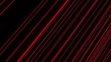 Black background. Design.Red thin lines in abstraction slowly move in different directions. video