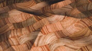 Brown and green background. Motion.Bright thick stripes with patterns that waver in different directions in cartoon animation. video