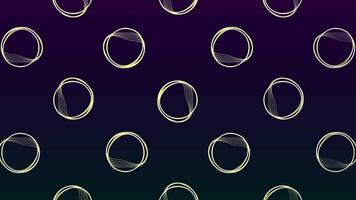 Background with pulsating rings on isolated background. Motion. Minimalistic rings with vibrating edges. Lots of circles with distortions video