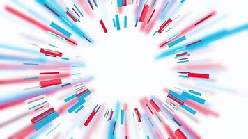 Rotating rays in circle. Motion. Animation with simple rotating circle of rays and stripes. Rotating circle of stripes in technological style video