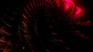 Red background. Design.Bright illumination resulting in large parts in abstraction. video