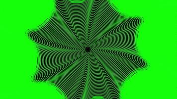 Geometric pattern flashes with many stripes. Design. Pulsations with many moving stripes in pattern. Geometric shape with moving lines and sharp ripples video
