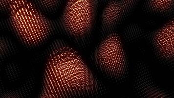 Dark background. Design.Bright red parts of the background rising and falling in abstraction. video