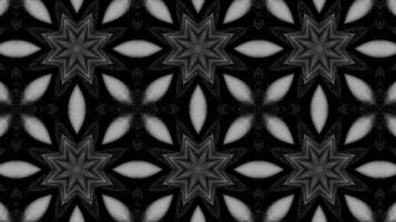 Beautiful changing pattern with stars. Motion. Animation of kaleidoscopic ornament with changing colorful pattern. Kaleidoscope pattern and psychedelics in oriental style video
