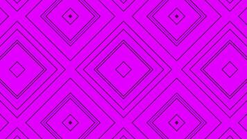 Pink background. Design. Squares of different sizes in the animation are narrowed creating a koleidoscope effect. video