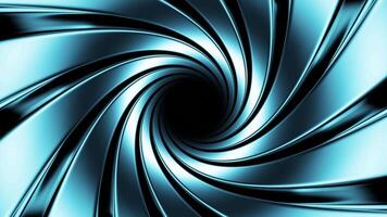 Abstract background with animated hypnotic tunnel from colorful caramel, glass or plastic. Design. Spinning abstract spiral. video