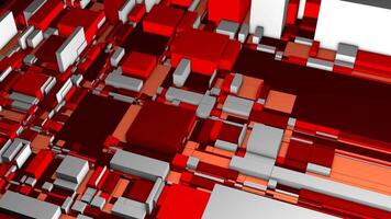 Background of 3d scheme with squares. Motion. Lots of colorful 3d squares on surface. Colorful 3d diagram with rectangles video