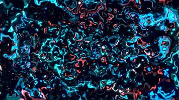 Bright neon glitter in animation. Motion . Red and blue background with a glow that shimmers and glows. video