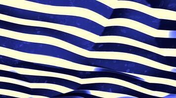 Rippling cloth with colorful stripes. Motion. Abstract striped fabric in slow motion. video